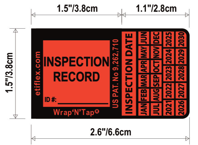 Thumbnail: Wrap 'N' Tap Inspection Tag #5