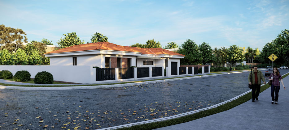 Locuință P
Județ - Timiș
Suprafață construită: 270.00 mp
Suprafață desfășurată: 270.00 mp
Detalii despre proiect:
Un proiect de casă pasivă pentru o familie tânără.
Eficiență termică MAXIMĂ la costuri de întreținere MINIME!
Living cu loc de luat masa și bucătărie open space
Trei dormitoare
Două birouri generoase
Cameră tehnică + cămară alimente
Garaj pentru o mașină
Materiale inovatoare
Fundație radier general cu termoizolație de 20 cm sub radier.
Tehnologia face parte din conceptul acestei locuințe, gândite să ofere confort și siguranță. Sistemele de ventilare cu recuperare de căldură , pompele de căldură și sistemul constructiv din panouri termoizolante tip ICF vor eficientiza la maxim costurile de întreținere, pe termen lung.