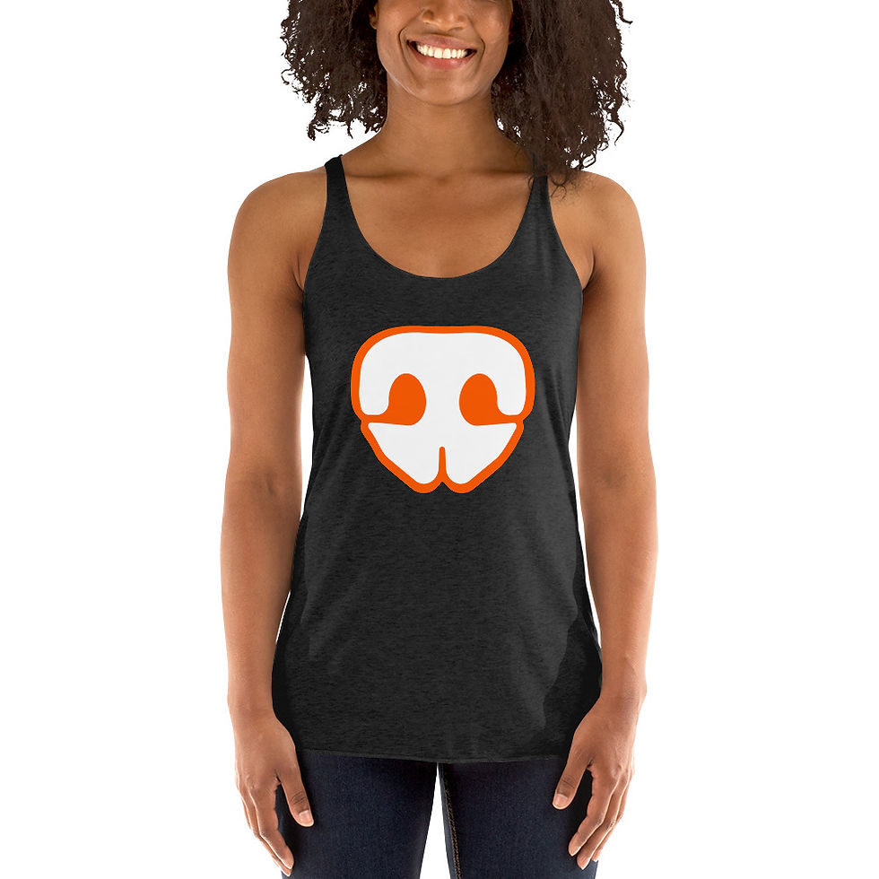 Thumbnail: PREMIUM RACERBACK TANK NOSE ORANGE/WHITE