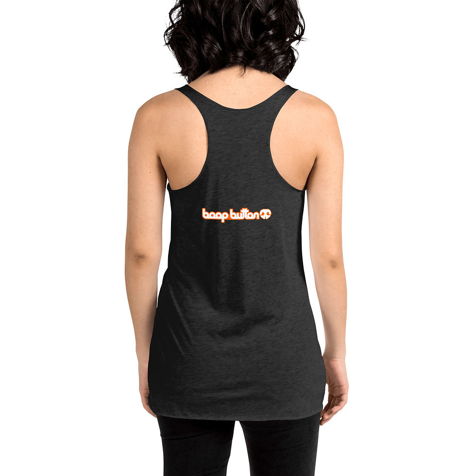 Thumbnail: PREMIUM RACERBACK TANK NOSE ORANGE/WHITE