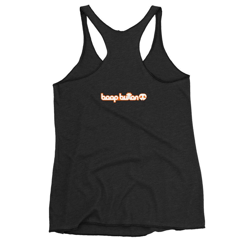 Thumbnail: PREMIUM RACERBACK TANK NOSE ORANGE/WHITE