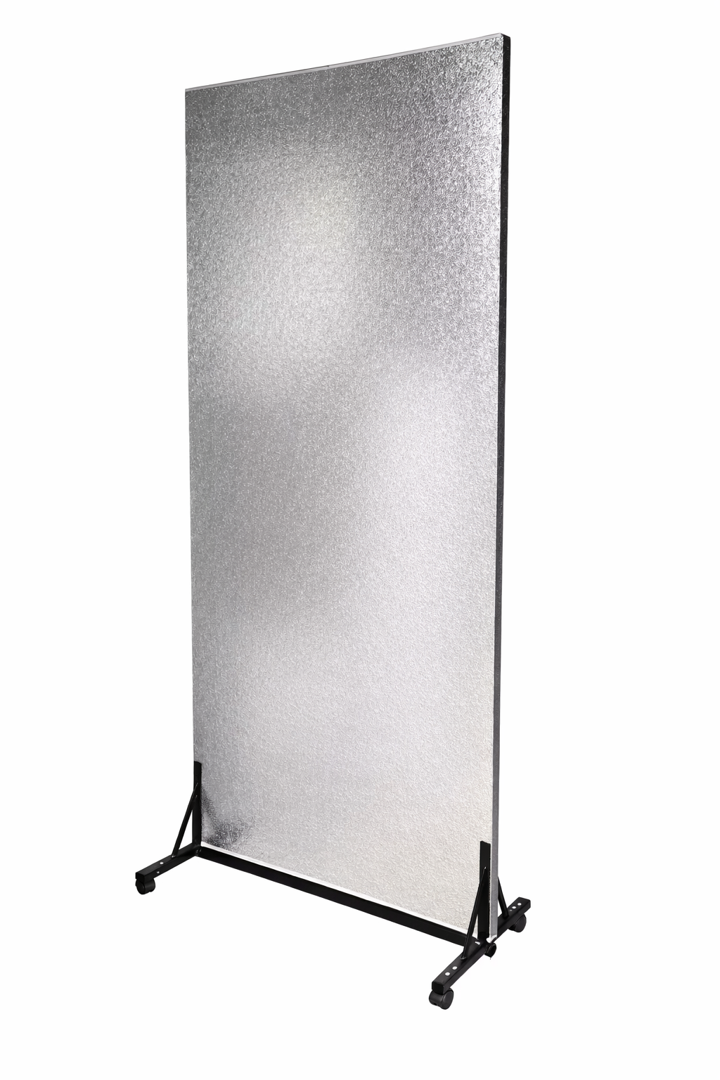 Poly Board With Roller Stand (Silver on White)