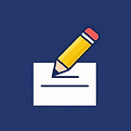 un lápiz escribiendo en una papeleta de voto