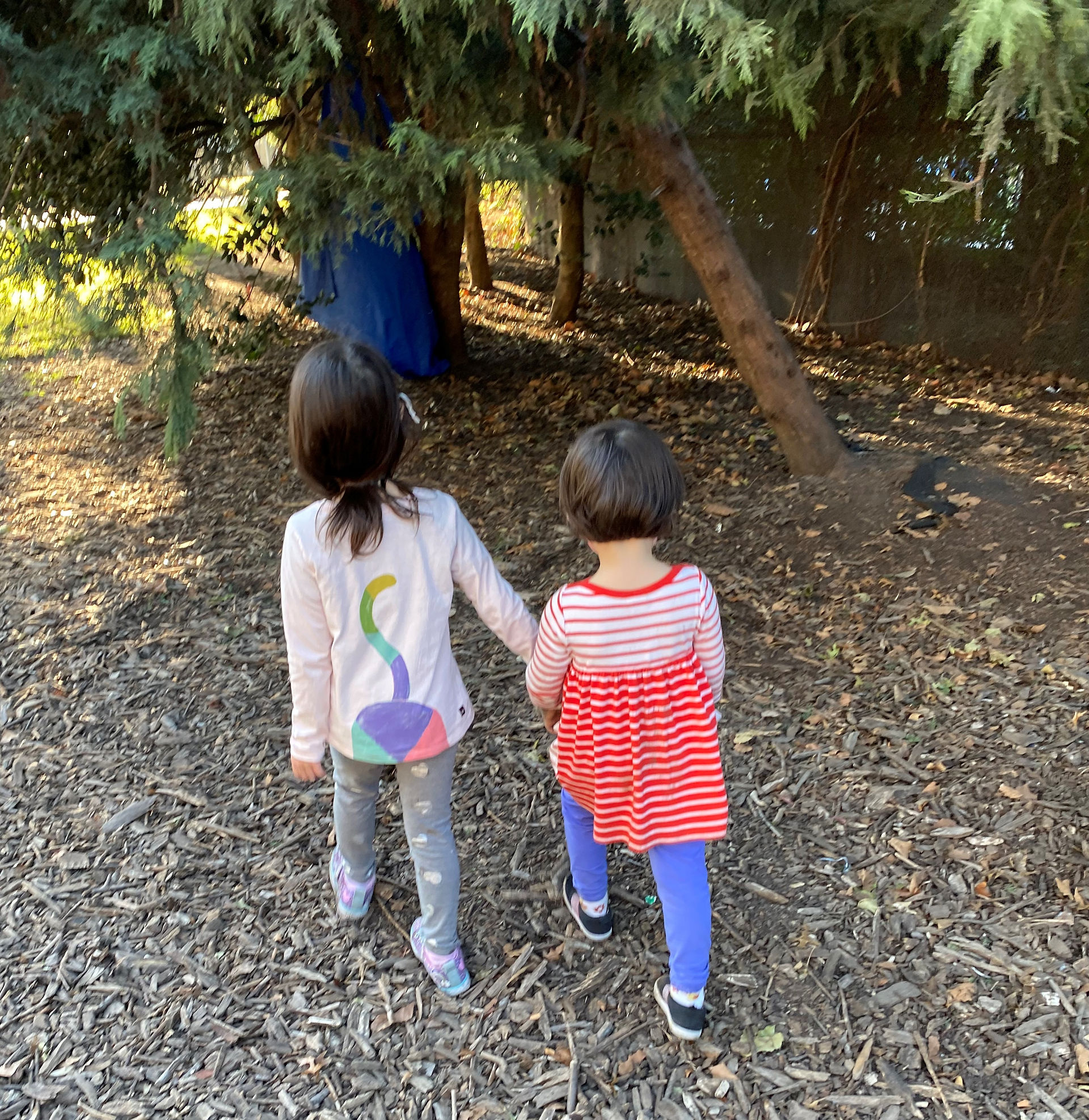 Holding hands