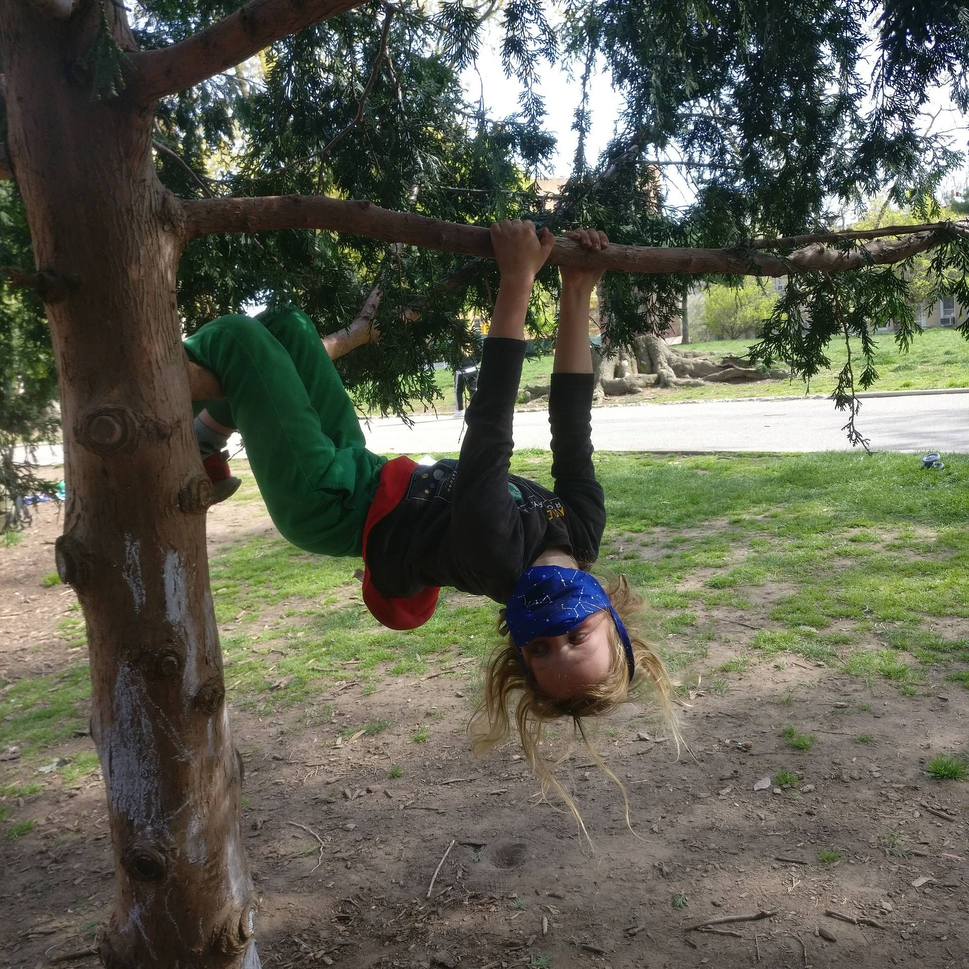 Showing how to go upside down