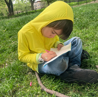 Filling a notebook