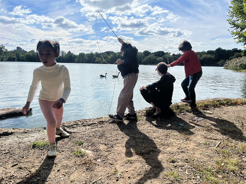 fishing by the lake