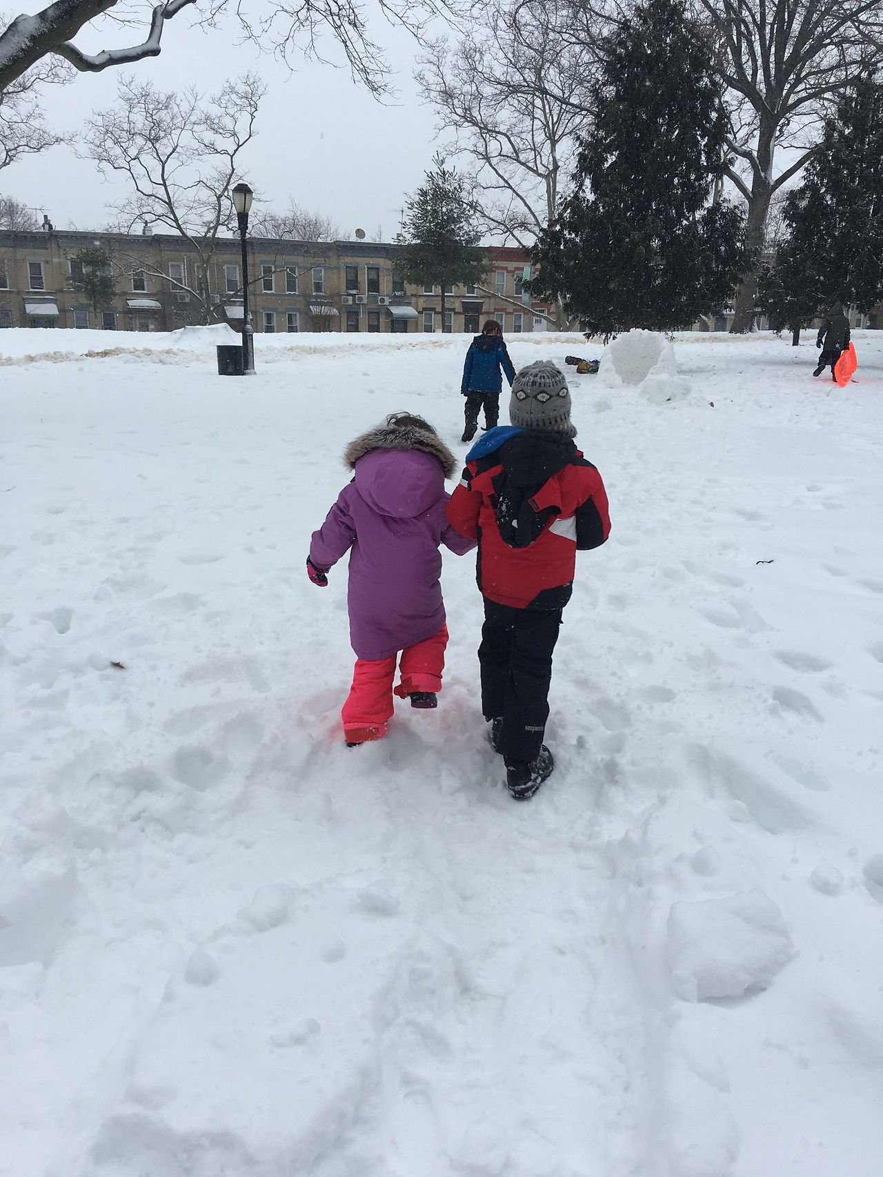 Walking along