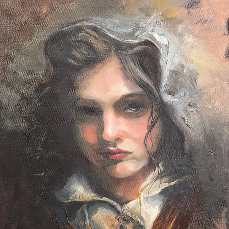 renaissance old masters style male female dark mysterious