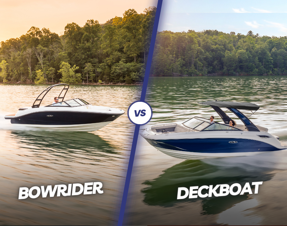 The difference between Bowrider vs. Deckboats