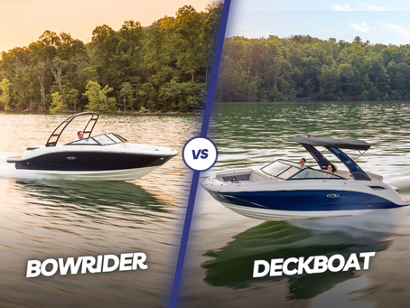 The difference between Bowrider vs. Deckboats 