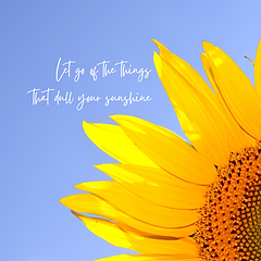 Blue Yellow Let Go of the Things Sunflower Instagram Motivational Quote Post.png