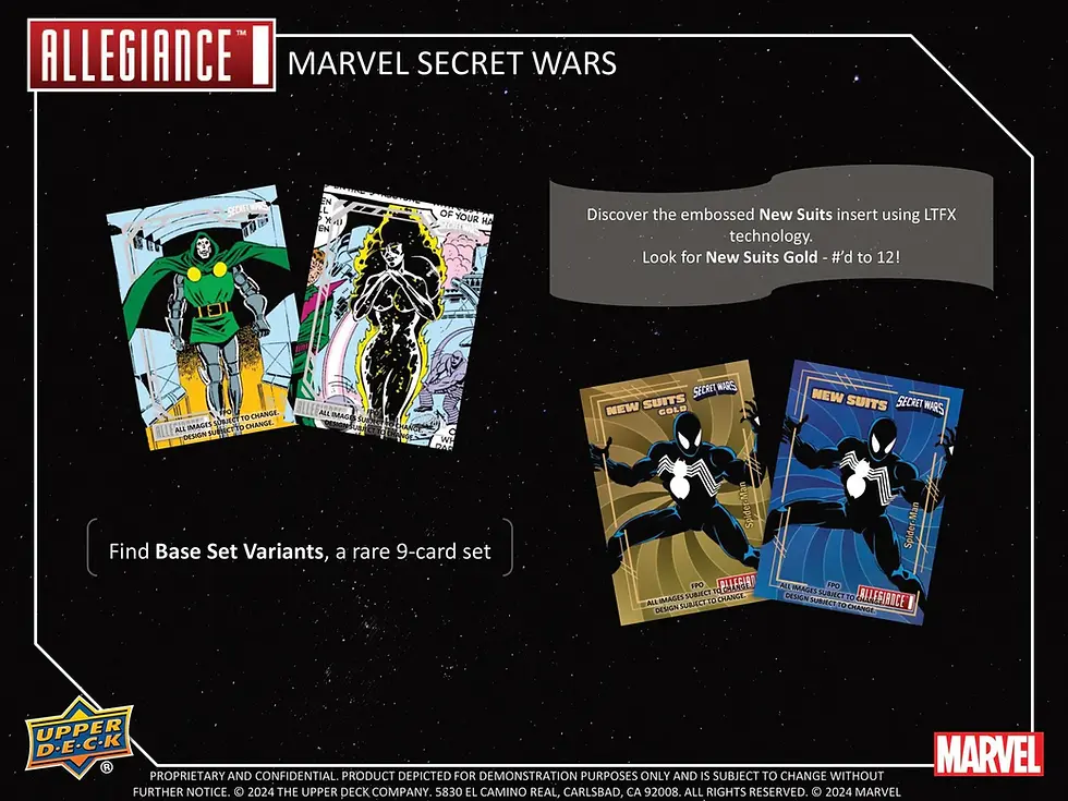 Miniatura: Marvel Allegiance Secret Wars 1984 Trading Cards Hobby (Upper Deck 2024)
