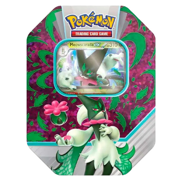 Miniatura: Tin - Paldea Partners Meowscarada, Skeledirge o Quaquaval (Inglés)