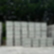 Tall stacks of concrete blocks