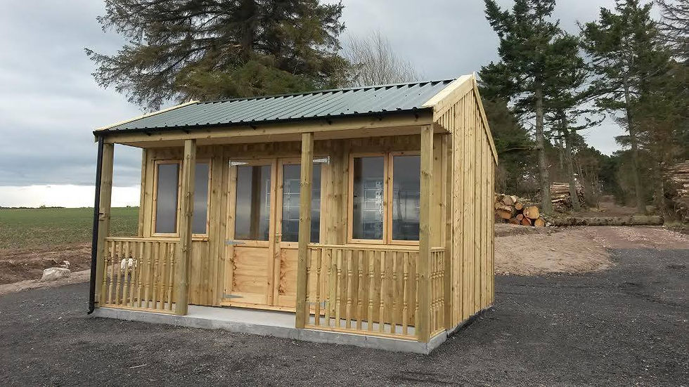 Summerhouse with veranda