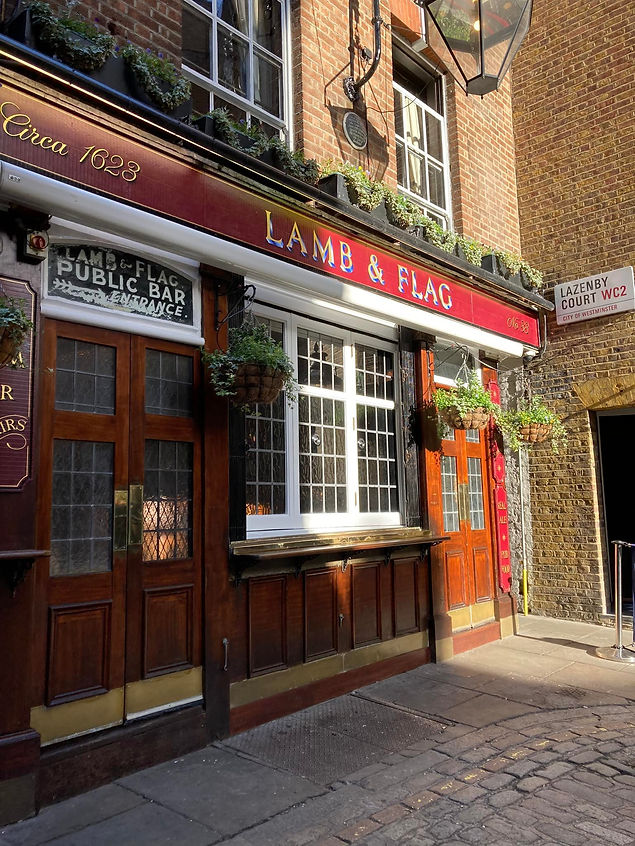 Lamb and Flag pub sign