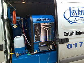 HydraMaster machine in van