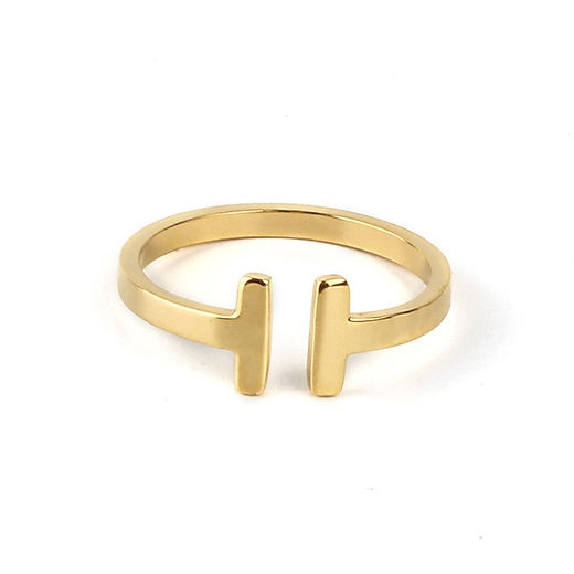 TT Ring 18k Gold Plated | CM Jewellery