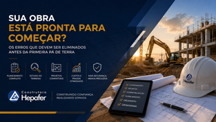 Sua Obra Está Pronta Para Começar