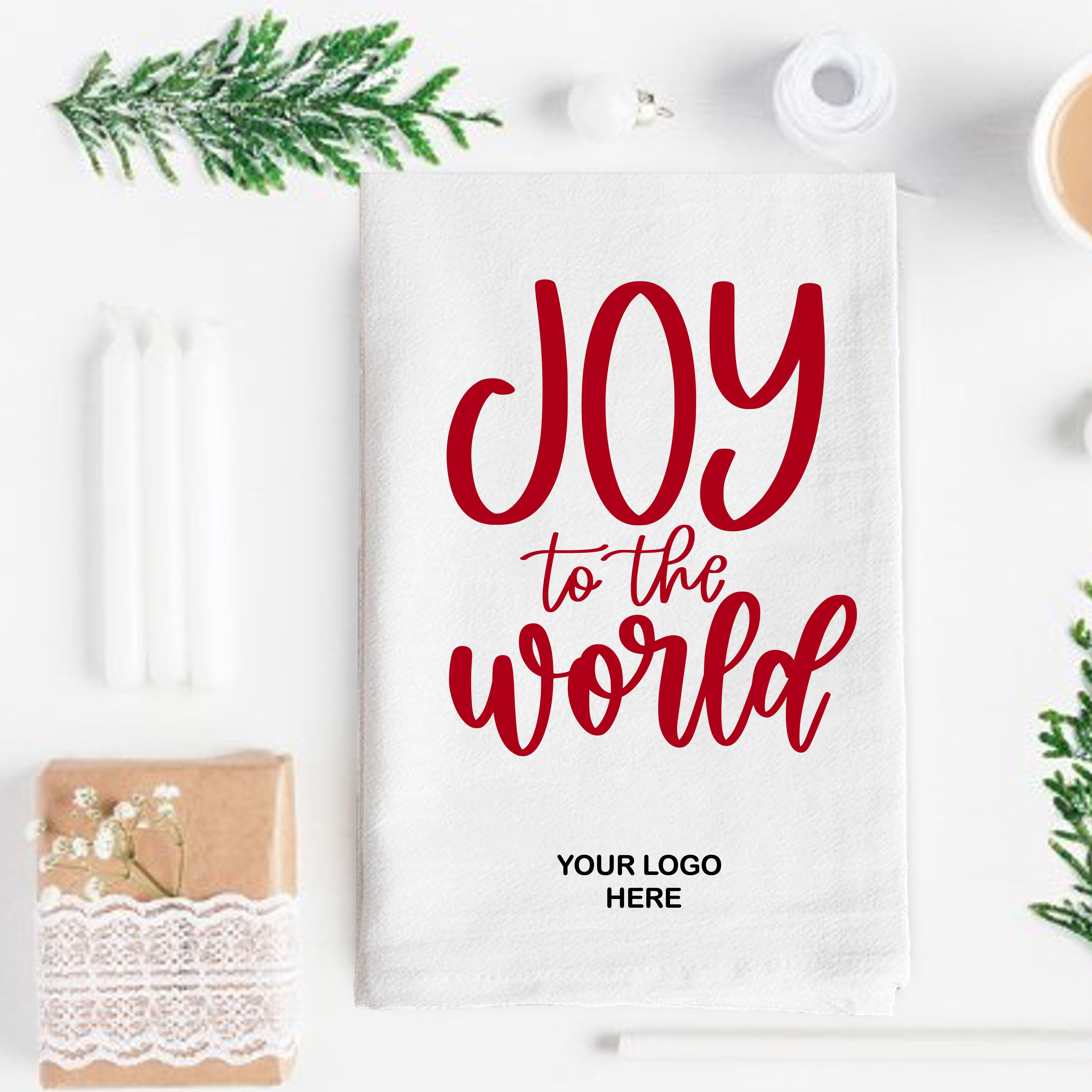 Christmas White Flour Sack Towel - 52 Designs To Pick From