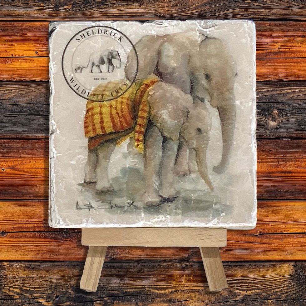 Thumbnail: Antique Beige Tumbled Marble Coaster