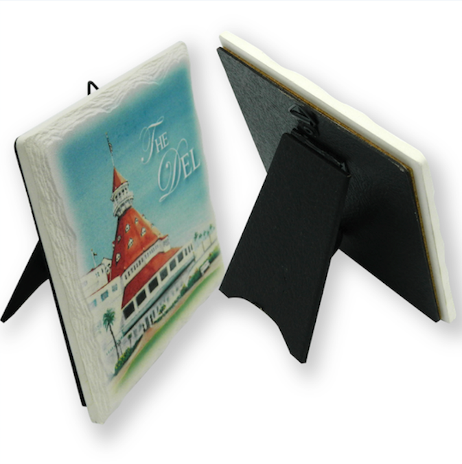 Thumbnail: Square Coaster with Easel and Wall Hook
