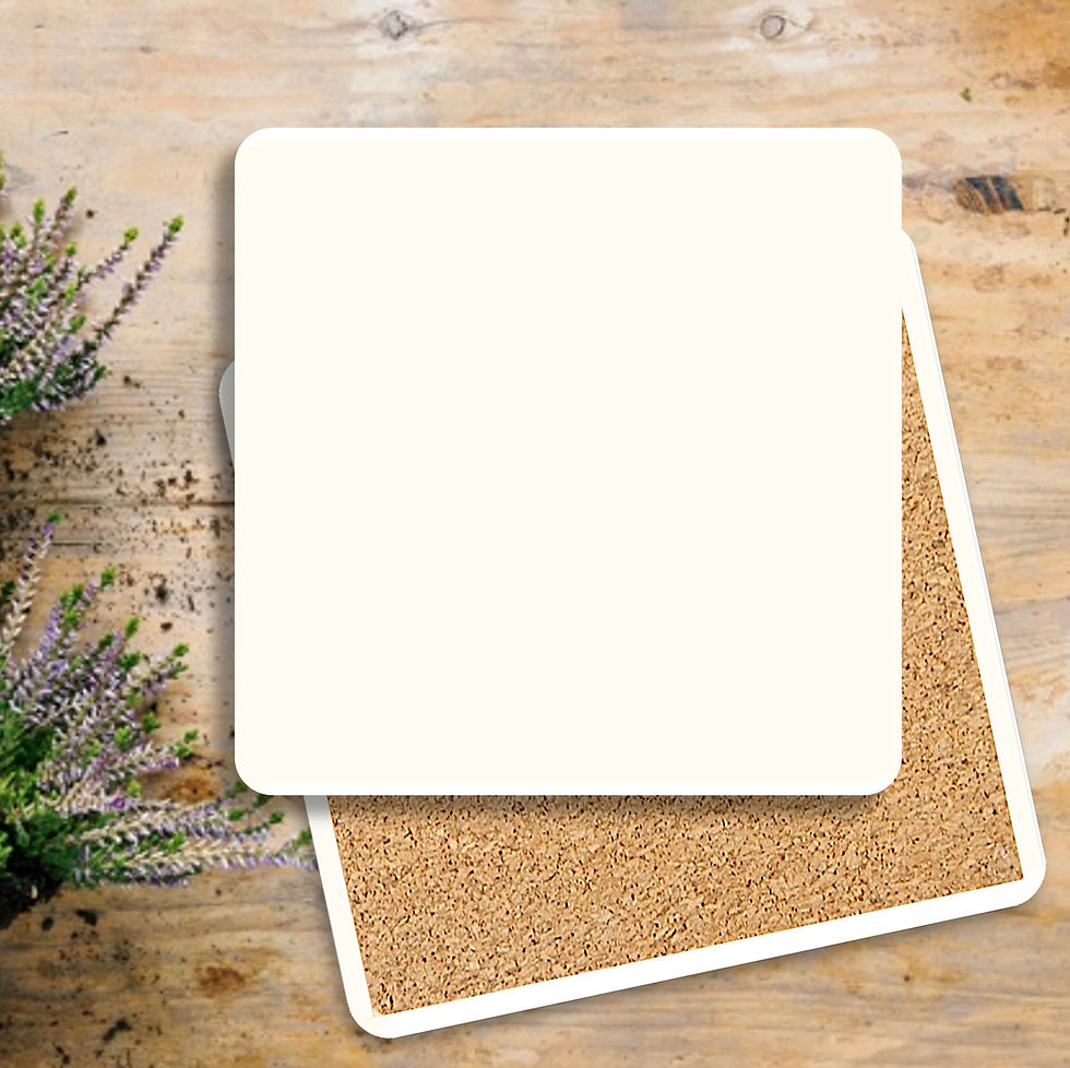 Thumbnail: BLANK Square Absorbent Stone Coasters