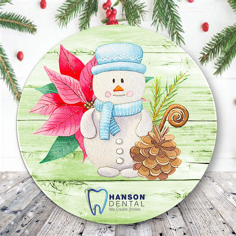 Thumbnail: Christmas Snowman Pine Cone Round Coaster