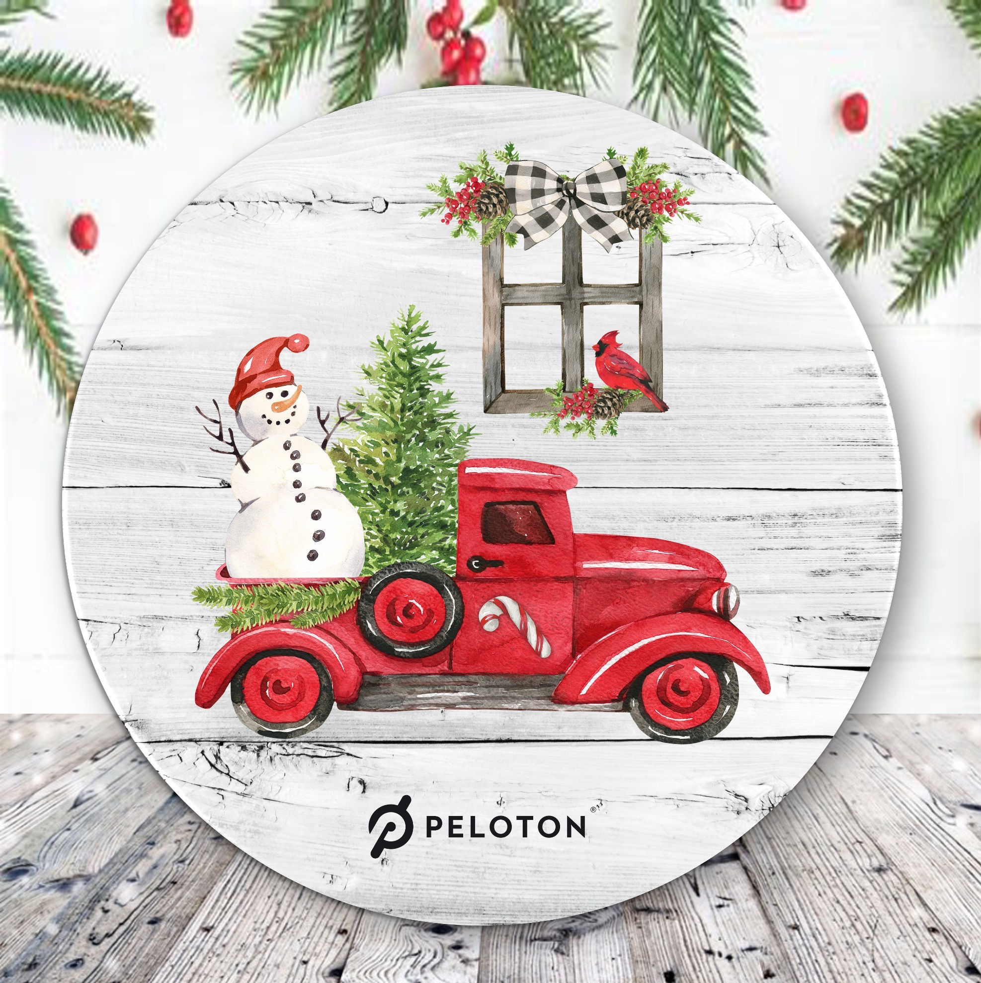 Christmas Truck Round Coaster