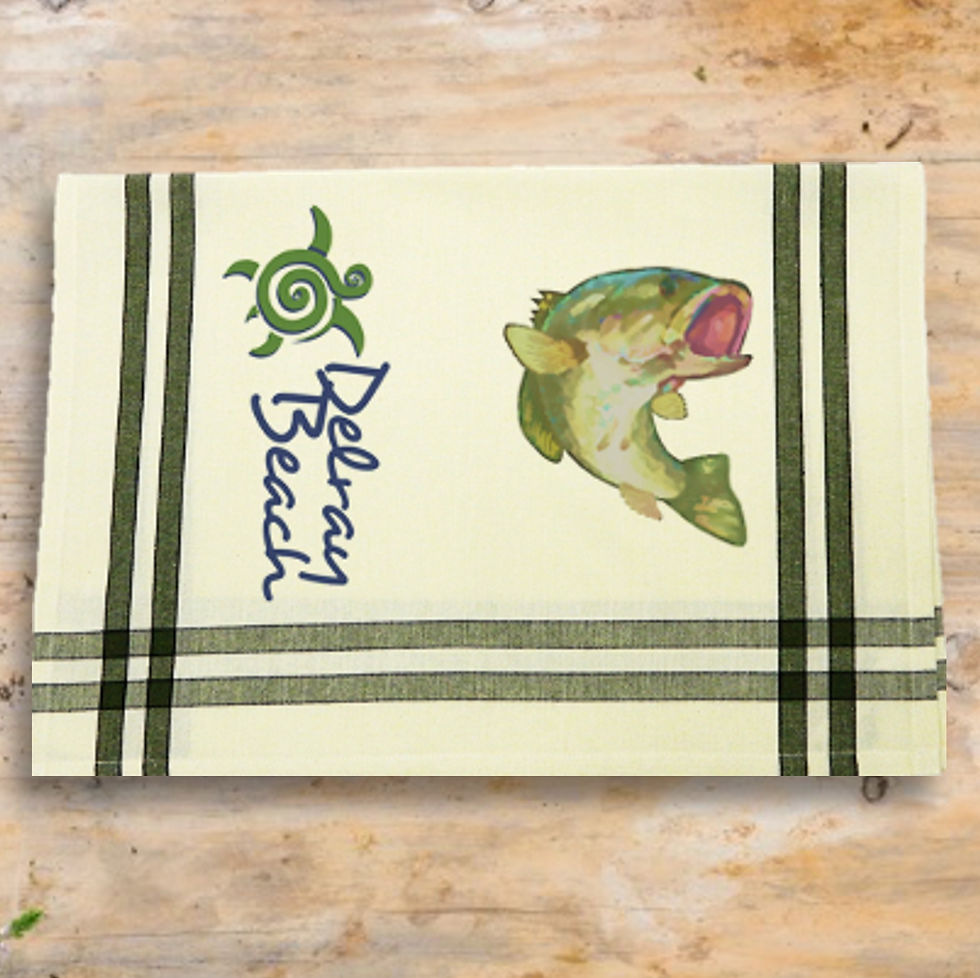 Thumbnail: Sage/Black Double Stripe Kitchen Towel - 20"x28"