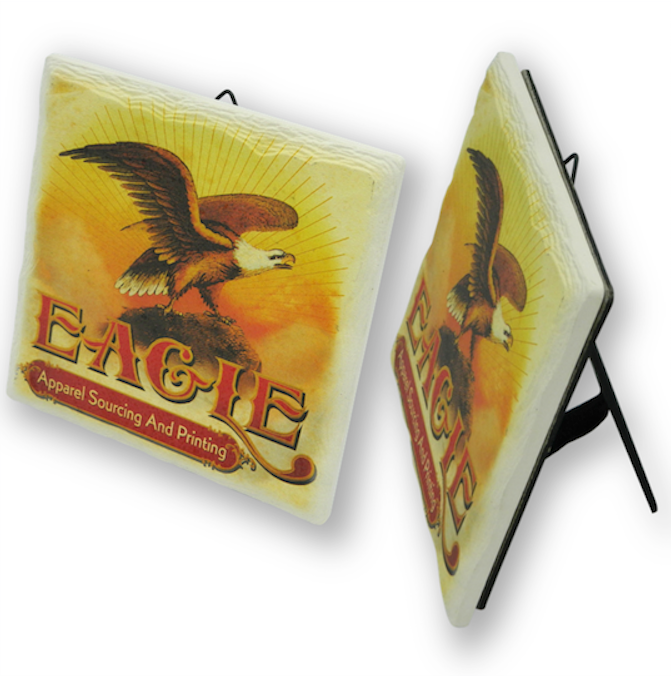 Thumbnail: Square Coaster with Easel and Wall Hook