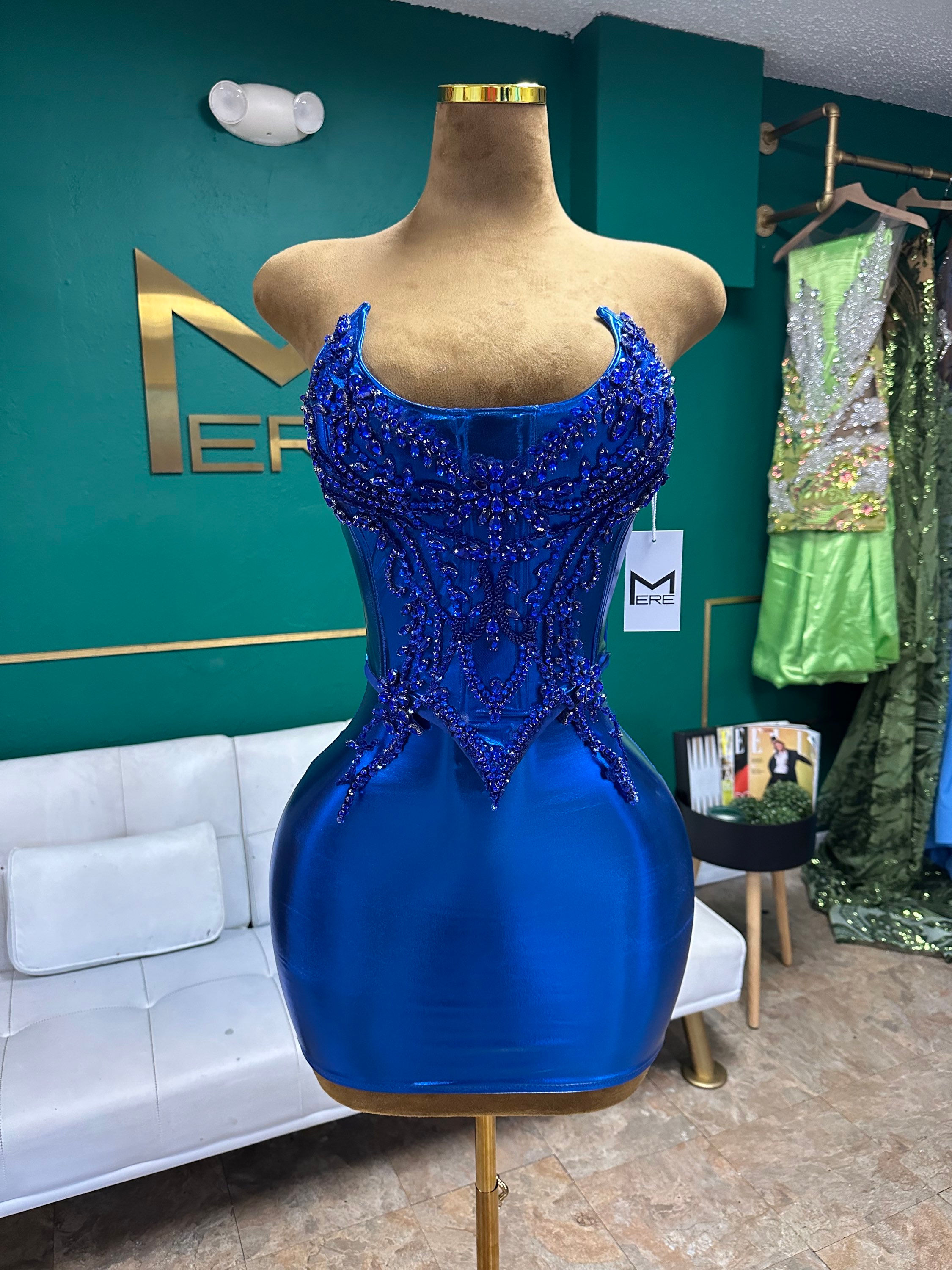 Candy Dress in (Blue) SMALL $350