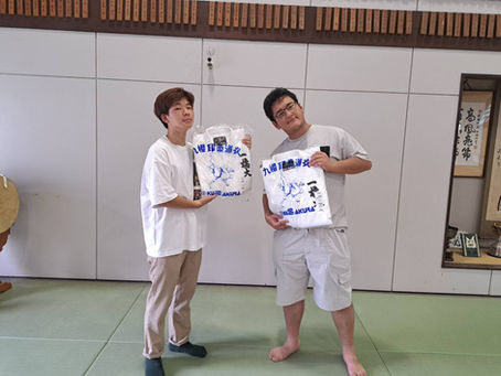 柔道着到着のお知らせ