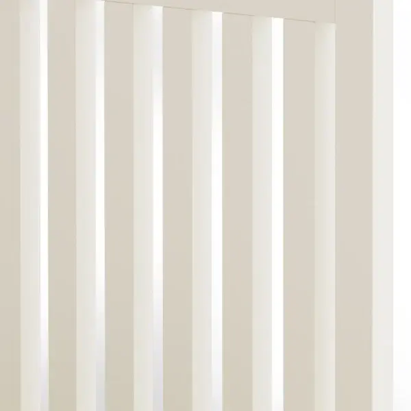 Thumbnail: Detail of the slatted headboard on a Hoxmoor Ivory Oak Bed