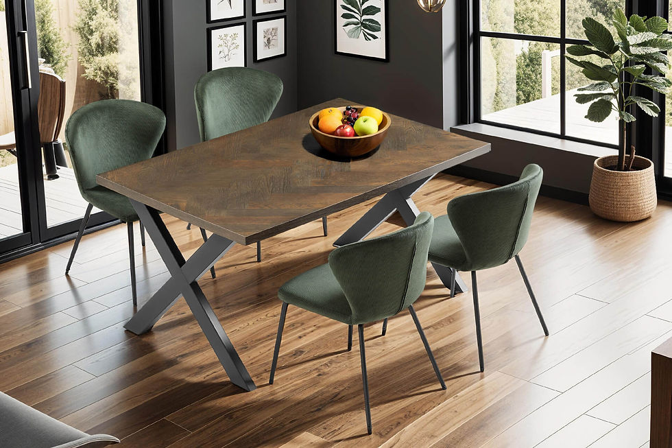 Nante Dining Table 1400 Smoked Oak