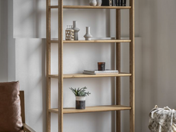oak open bookcase