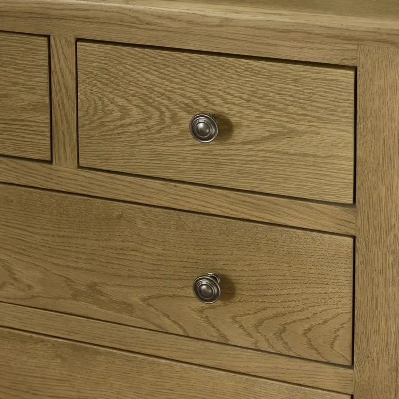 Thumbnail: Close-up of Burford 4+2 chest drawers and metal handles