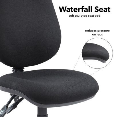 Thumbnail: Advantage task chair waterfall seat with sculpted pad