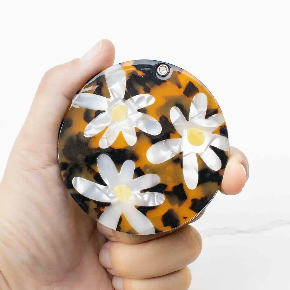 Thumbnail: Eco Acetate Daisy Compact Mirror