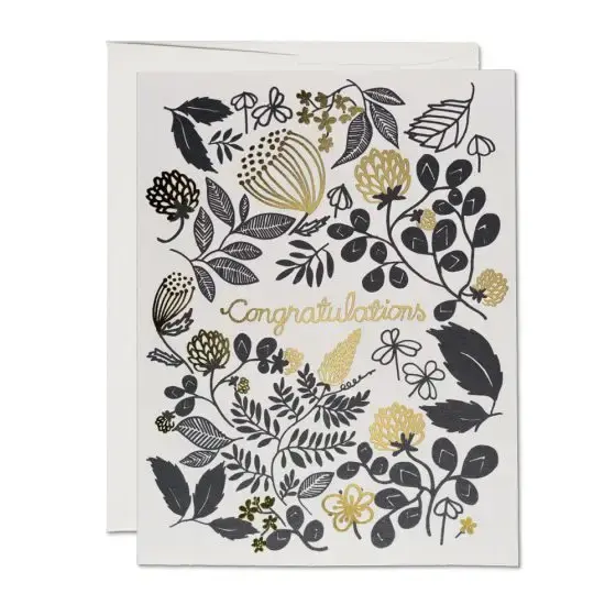 Congratulations Gold Greeting Card