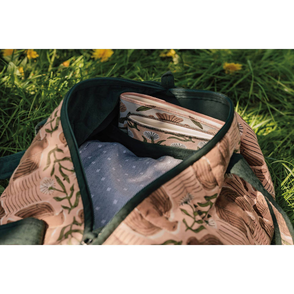 Thumbnail: Peregrine Block Print Weekender Duffel Bag