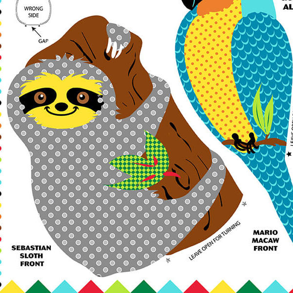 Thumbnail: 9966P-Rainforest Friends Panel