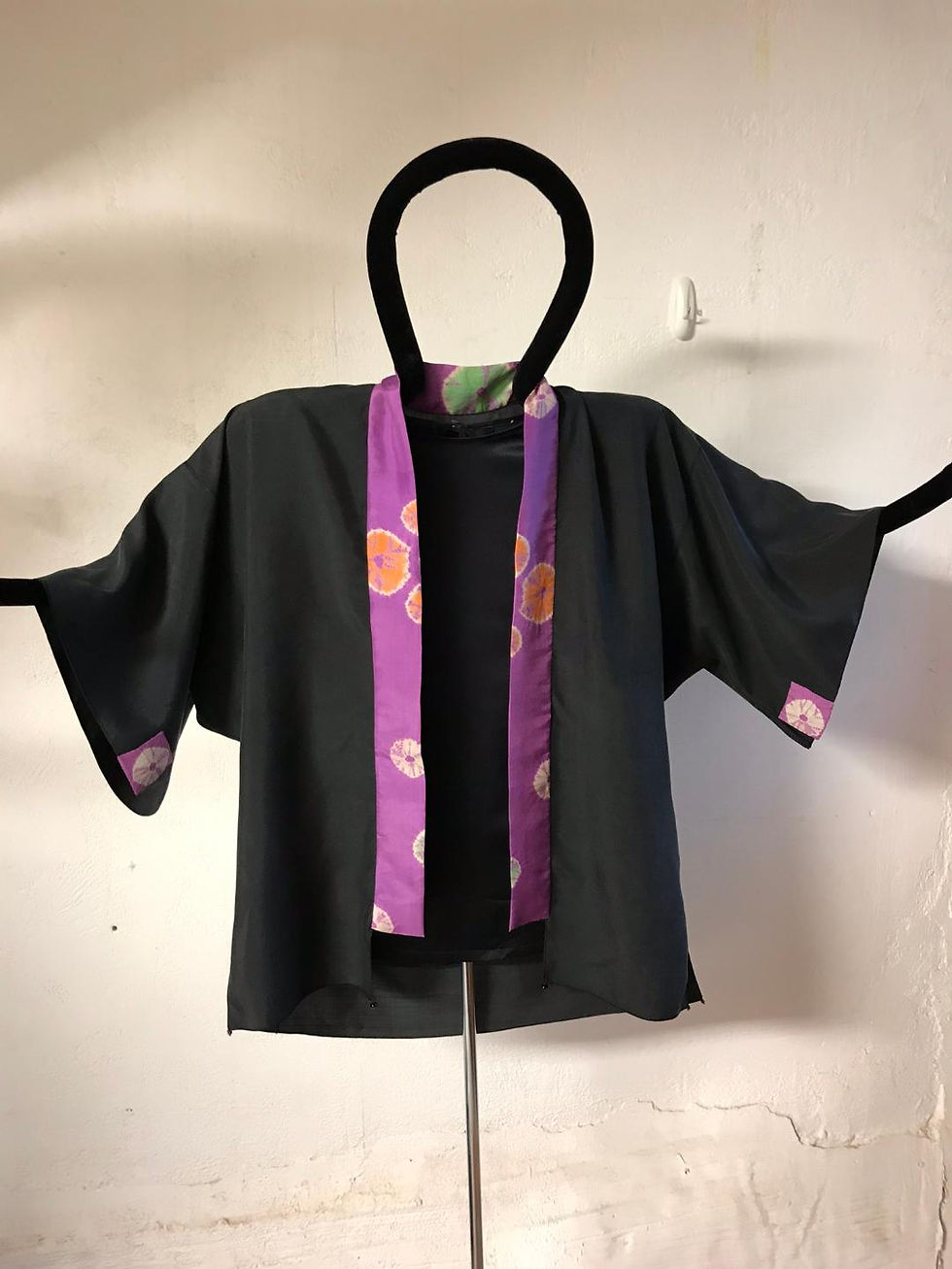 All silk black jacket