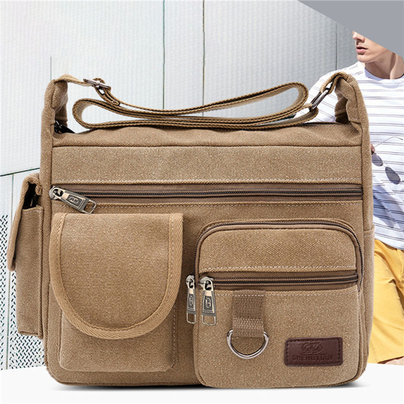 Canvas Messenger Bag