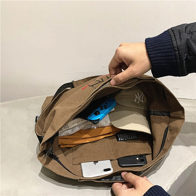 Messenger Leather unisex hand tote