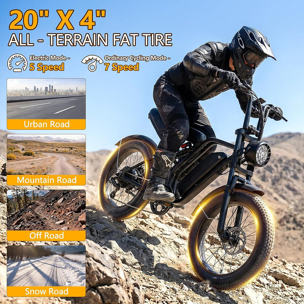 Thumbnail: Electric Bike for Adults with Carplay & Android Auto, 1500W Peak Fast Motor Bicy