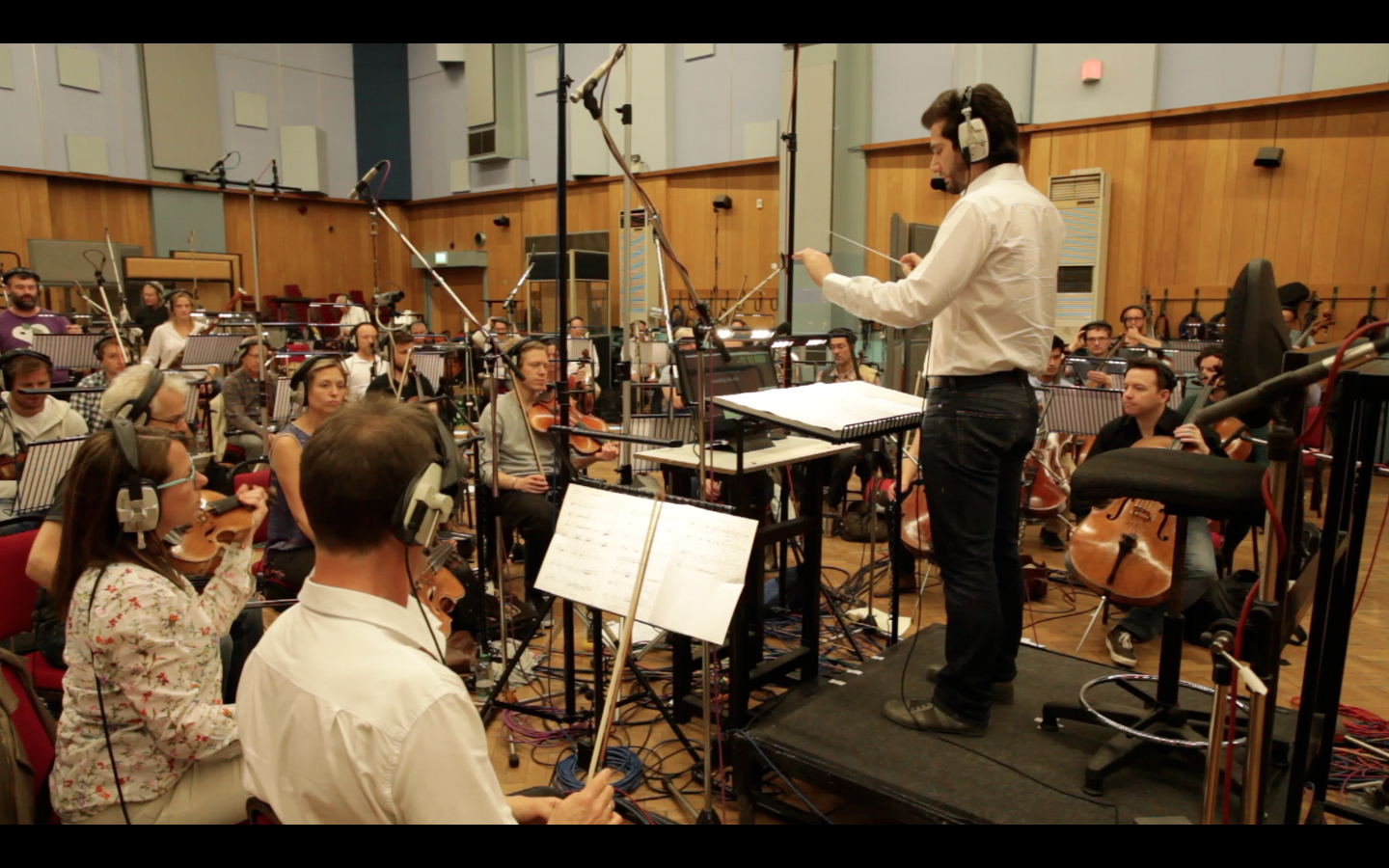 Conducting at Abbey Road Studios