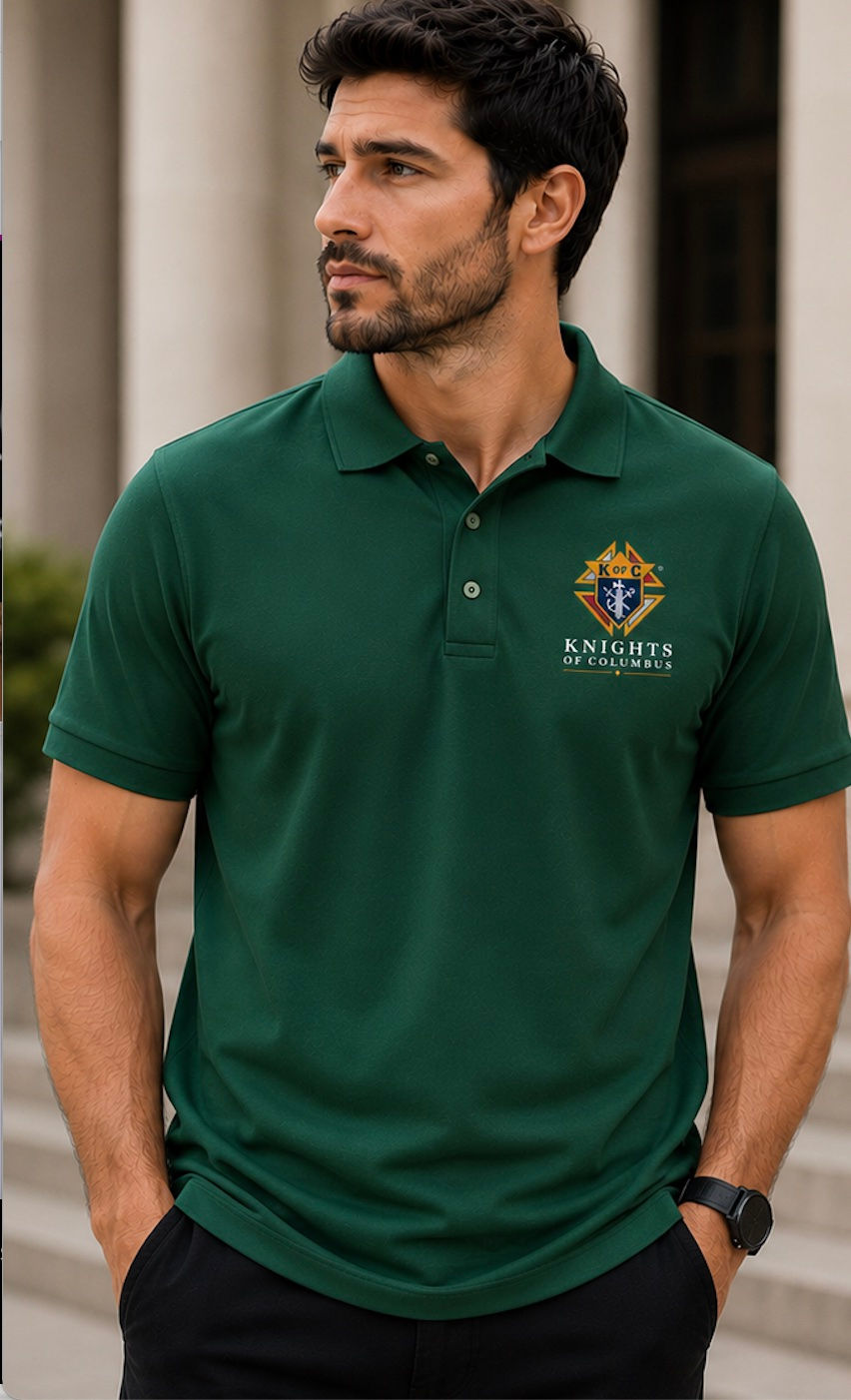 Knights of Columbus Premium Polo Shirt - Green