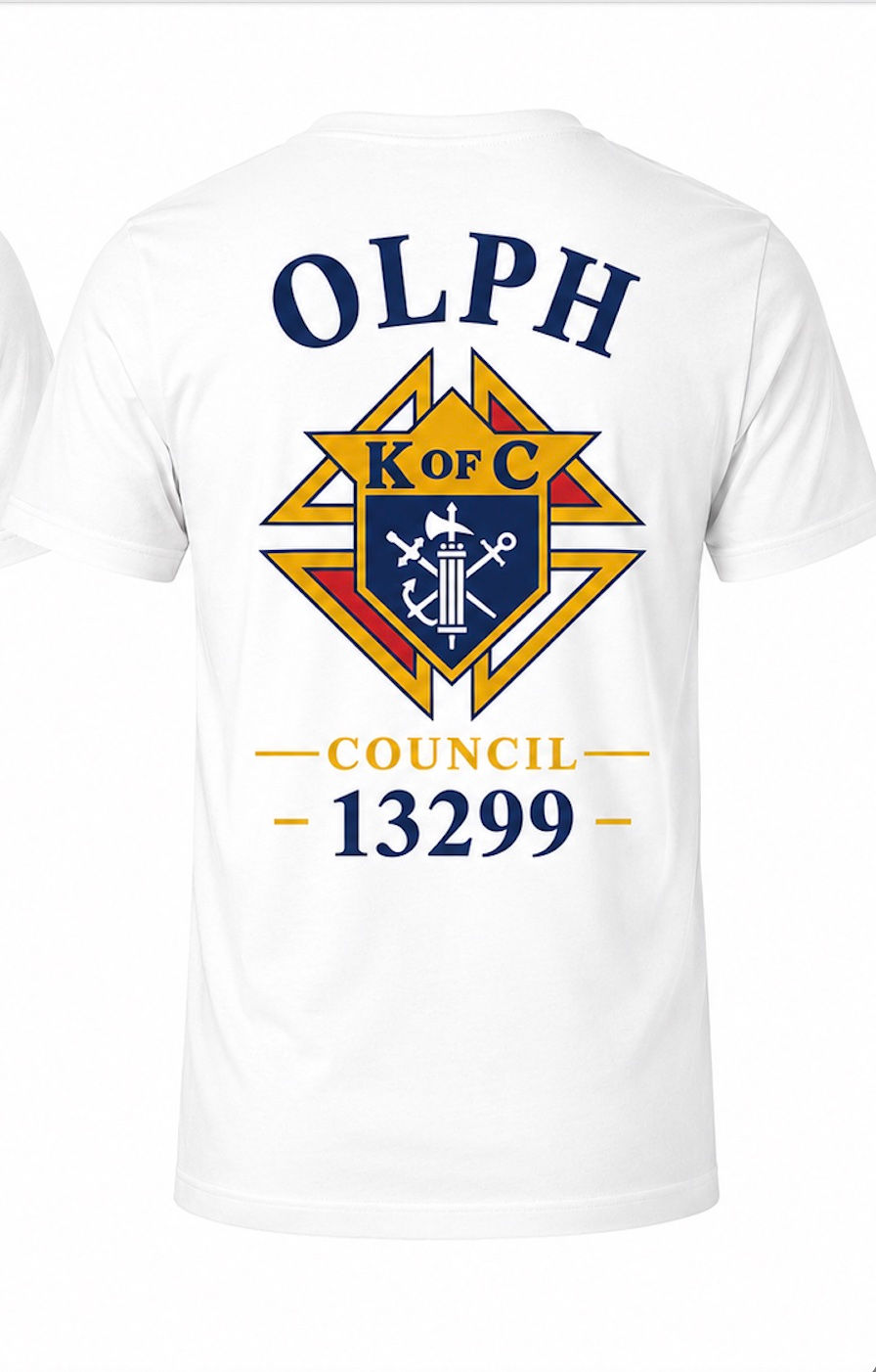 OLPH Council 13299 Knights of Columbus T-Shirt -White